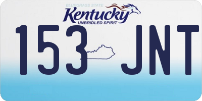 KY license plate 153JNT