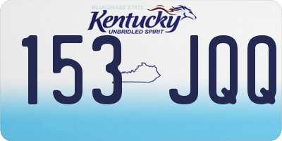 KY license plate 153JQQ