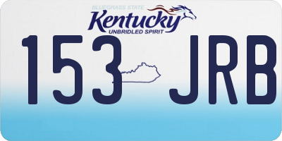KY license plate 153JRB