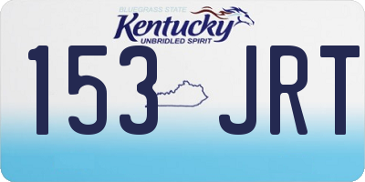 KY license plate 153JRT
