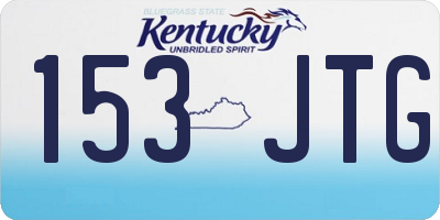 KY license plate 153JTG