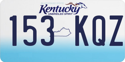 KY license plate 153KQZ