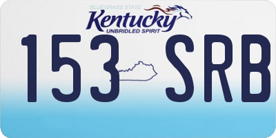 KY license plate 153SRB