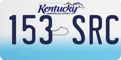 KY license plate 153SRC