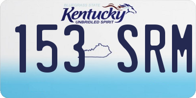 KY license plate 153SRM