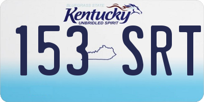 KY license plate 153SRT