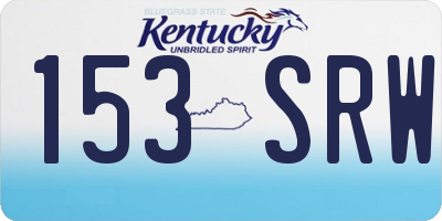 KY license plate 153SRW