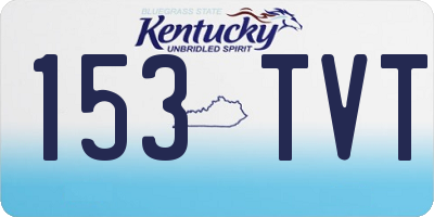 KY license plate 153TVT