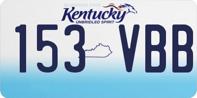KY license plate 153VBB