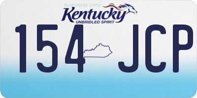 KY license plate 154JCP