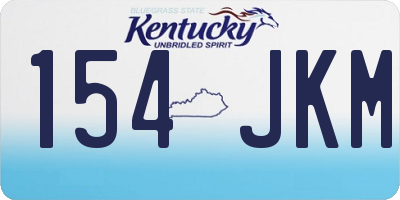 KY license plate 154JKM