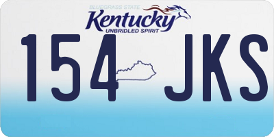 KY license plate 154JKS