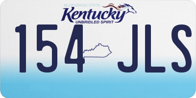 KY license plate 154JLS