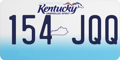 KY license plate 154JQQ