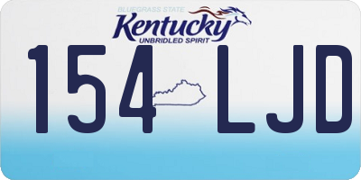 KY license plate 154LJD