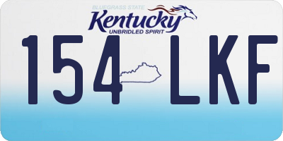 KY license plate 154LKF