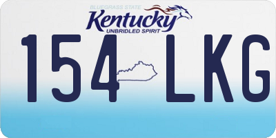 KY license plate 154LKG