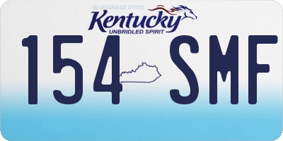 KY license plate 154SMF