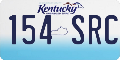 KY license plate 154SRC