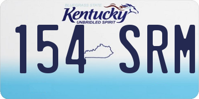 KY license plate 154SRM