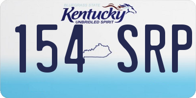 KY license plate 154SRP