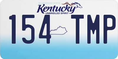 KY license plate 154TMP