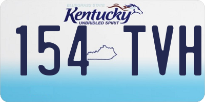 KY license plate 154TVH