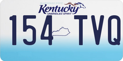 KY license plate 154TVQ