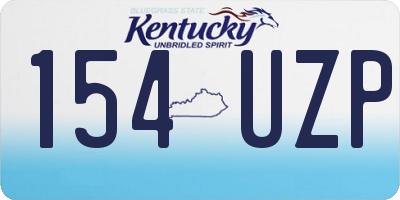 KY license plate 154UZP