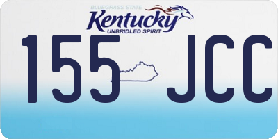 KY license plate 155JCC