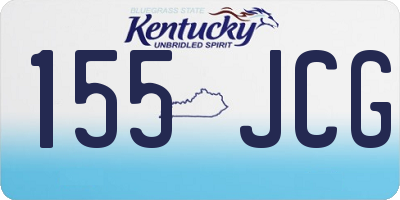 KY license plate 155JCG