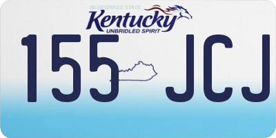 KY license plate 155JCJ