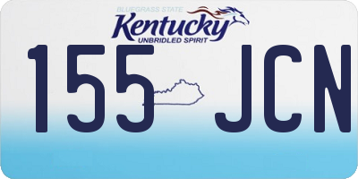 KY license plate 155JCN