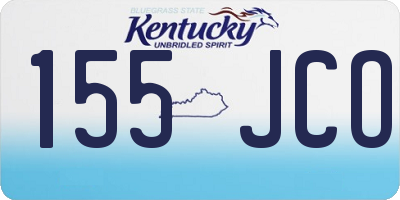 KY license plate 155JCO