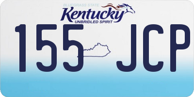 KY license plate 155JCP