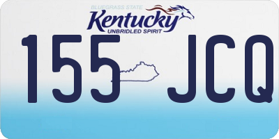 KY license plate 155JCQ