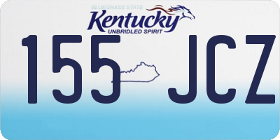 KY license plate 155JCZ