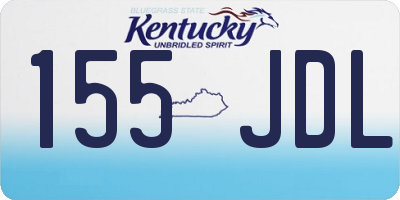 KY license plate 155JDL