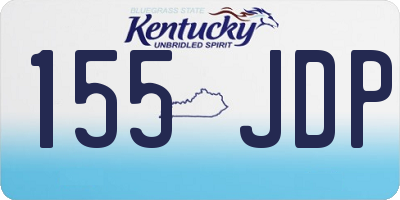 KY license plate 155JDP