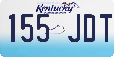 KY license plate 155JDT