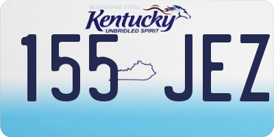 KY license plate 155JEZ