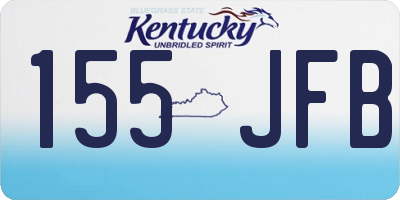 KY license plate 155JFB