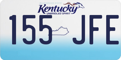 KY license plate 155JFE
