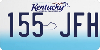 KY license plate 155JFH