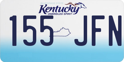 KY license plate 155JFN