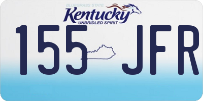KY license plate 155JFR