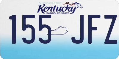 KY license plate 155JFZ