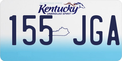 KY license plate 155JGA