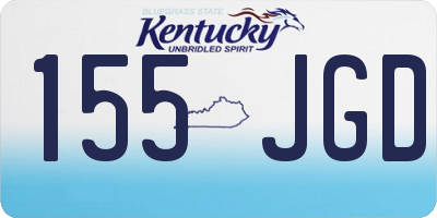 KY license plate 155JGD