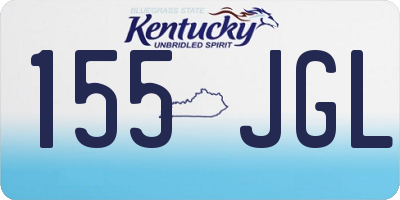 KY license plate 155JGL
